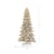 11ft. Pre-Lit Flocked Fir Slim Artificial Christmas Tree, Warm White LED Lights